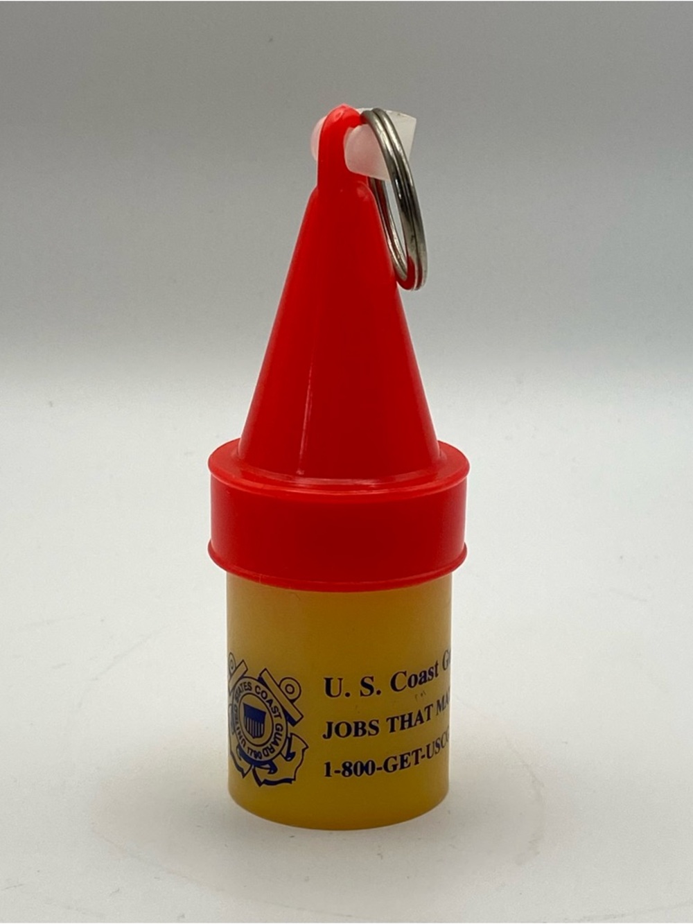 U.S. Coast Guard Promotional Buoy Boat Floating Key Ring 4” Waterproof Storage